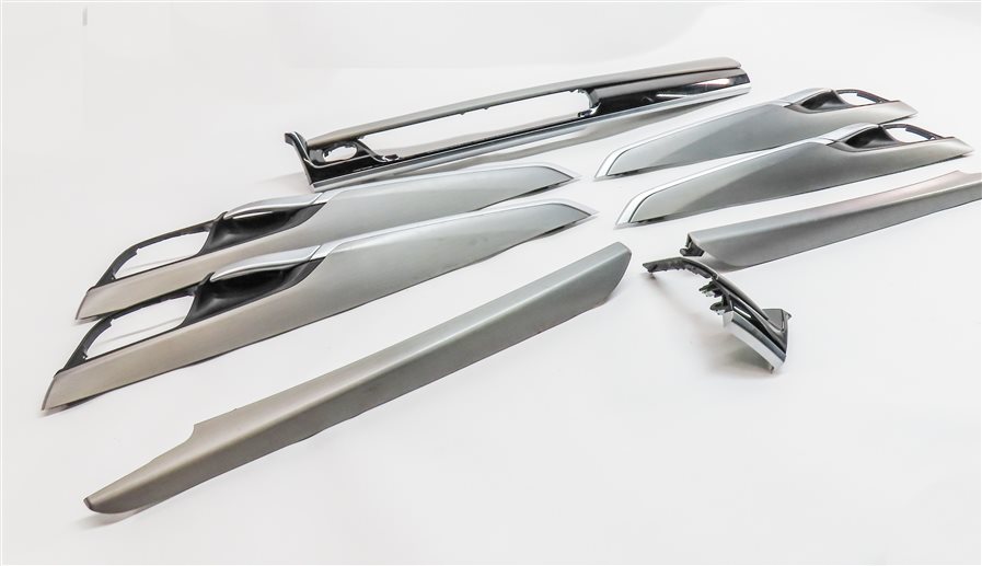 Thumbnail 3: 2016 BMW X5 (F15) INTERIOR DASH DOOR CENTER CONSOLE TRIM SET/8 (Aluminum)