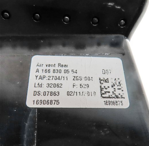 Thumbnail 7: 2019 MERCEDES GLS450 (X166) REAR CENTER CONSOLE HEAT AIR AC HVAC DUAL VENT