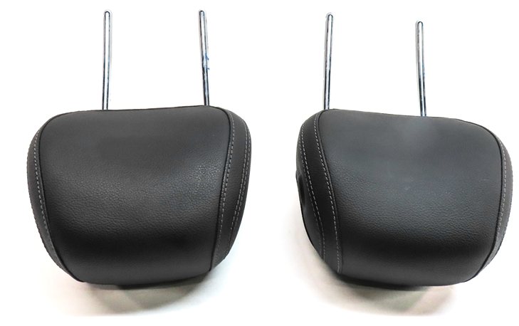 Thumbnail 4: 14-19 MERCEDES GL GLS ML W166 X166 FRONT LEFT & RIGHT SEAT HEADREST SET-2 BLACK