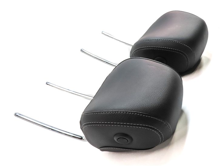 Thumbnail 5: 14-19 MERCEDES GL GLS ML W166 X166 FRONT LEFT & RIGHT SEAT HEADREST SET-2 BLACK