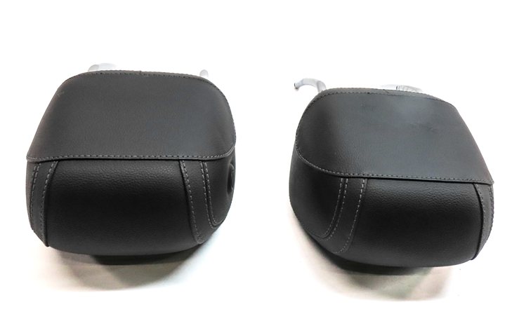Thumbnail 6: 14-19 MERCEDES GL GLS ML W166 X166 FRONT LEFT & RIGHT SEAT HEADREST SET-2 BLACK