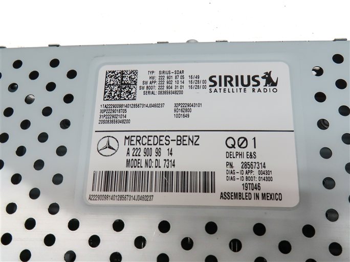 Thumbnail 5: 13-20 MERCEDES B CLA E GL GLA GLE (C117 X156 X166) SIRUIS SATELLITE RADIO MODULE