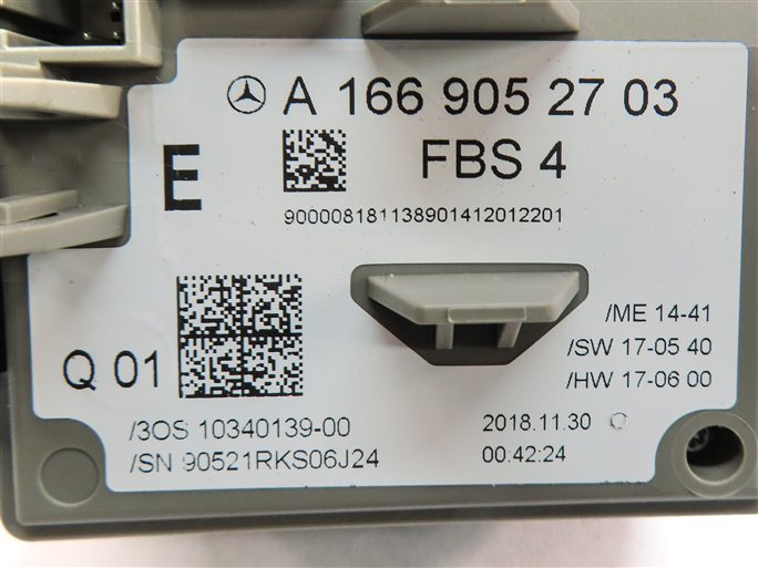 Thumbnail 6: 2019 MERCEDES GLE GLS CLASS X166 DRIVER IGNITION CONTROL MODULE SWITCH