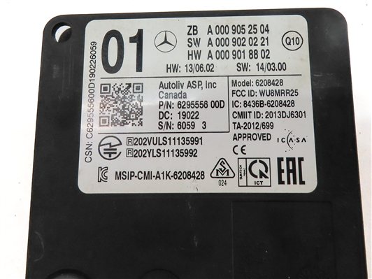 Thumbnail 5: 2014-2020 MERCEDES CLA250 CLA45 GLS CLS (C117 W166 W253) BLIND SPOT RADAR MODULE