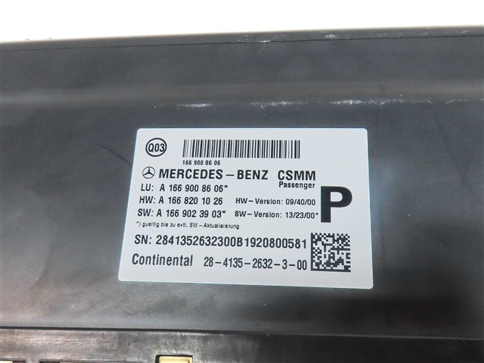 Thumbnail 6: 14-19 MERCEDES CLA250 G550 G63 G65 GLS350 GLS450 FRONT RIGHT SEAT CONTROL MODULE