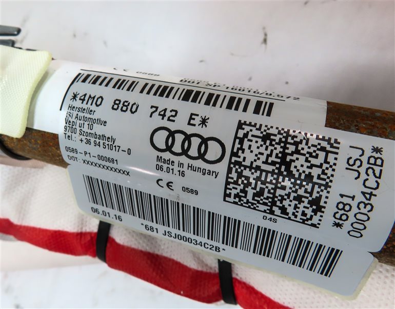 Thumbnail 4: 2017-2020 AUDI Q7 (4M) RIGHT PASSENGER ROOF SRS SIDE CURTAIN AIRBAG AIR BAG