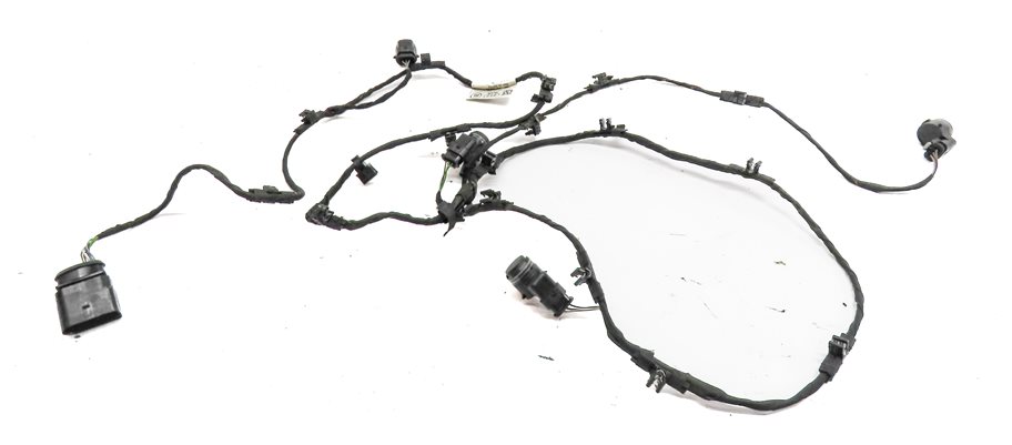 Thumbnail 3: 2017 AUDI Q7 4M FRONT PARK ASSIST PDC DISTANCE CONTROL WIRE SENSOR SET/4 (White)
