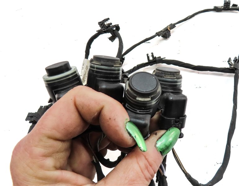 Thumbnail 4: 2017 AUDI Q7 4M FRONT PARK ASSIST PDC DISTANCE CONTROL WIRE SENSOR SET/4 (White)