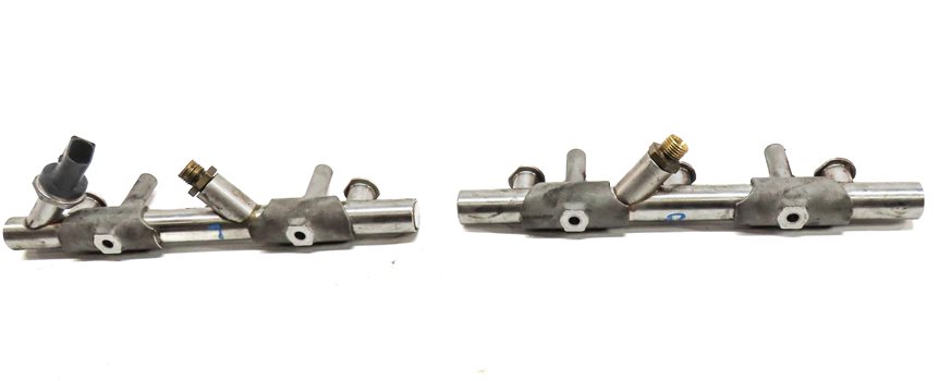 Thumbnail 2: 2017 AUDI Q7 4M 3.0L SUPER (CREC) LEFT & RIGHT ENGINE FUEL INJECTOR RAIL SET/2