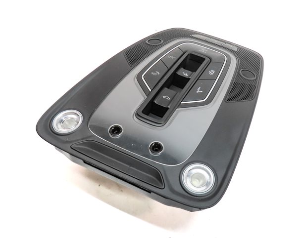 2017 AUDI Q7 (4M) FRONT INTERIOR READING MAP DOME LIGHT LAMP w/SWITCHES (Black)