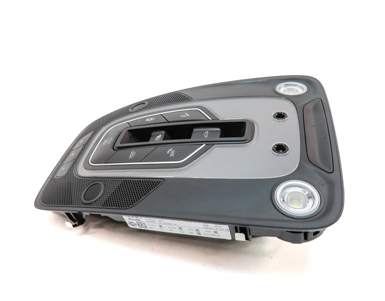 Thumbnail 3: 2017 AUDI Q7 (4M) FRONT INTERIOR READING MAP DOME LIGHT LAMP w/SWITCHES (Black)