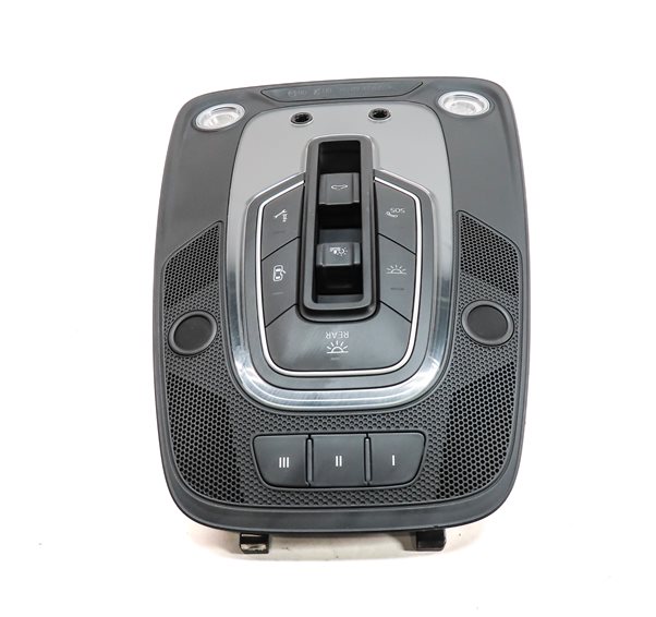 Thumbnail 4: 2017 AUDI Q7 (4M) FRONT INTERIOR READING MAP DOME LIGHT LAMP w/SWITCHES (Black)