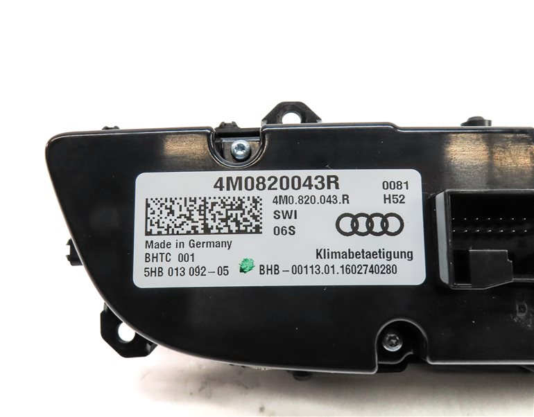 Thumbnail 6: 17-19 AUDI Q7 4M FRONT AC HEATER CLIMATE CONTROL PANEL w/ HEATED SEAT w/o VENTED