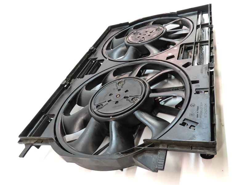 Thumbnail 4: 17-20 AUDI Q7 (4M) 3.0L SUPER RADIATOR COOLING FAN BLADE MOTOR SHROUD ASSEMBLY