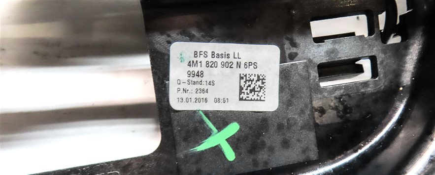 Thumbnail 8: 2017 AUDI Q7 (4M) FRONT CENTER DASH HEAT AIR AC HVAC VENT ASSEMBLY (Black)
