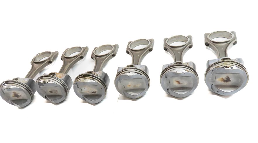 Thumbnail 3: 15-19 AUDI A6 A7 A8 Q7 (C7 D4 4H 4M) 3.0L SUPER PISTON & CONNECTING ROD SET 6