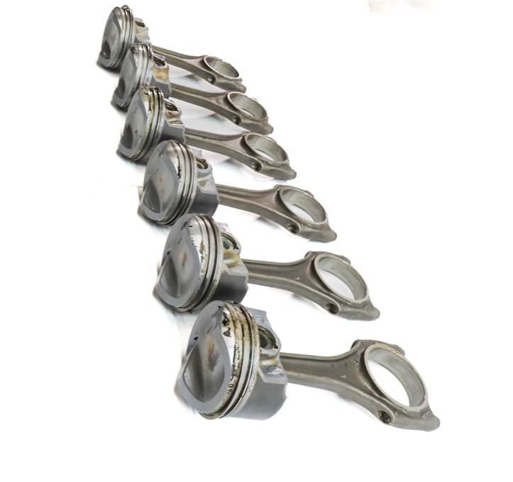 Thumbnail 4: 15-19 AUDI A6 A7 A8 Q7 (C7 D4 4H 4M) 3.0L SUPER PISTON & CONNECTING ROD SET 6