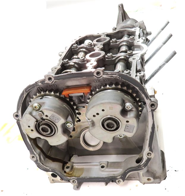 Thumbnail 6: 17-19 AUDI Q7 (4M) 3.0L SUPER LEFT DRIVER CYLINDER HEAD w/CAMSHAFTS GEARS VALVES