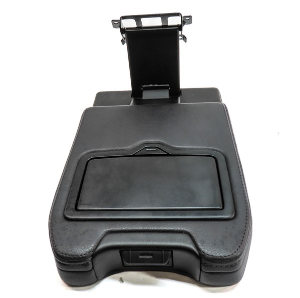 Thumbnail 6: 17-19 AUDI Q7 (4M) FRONT CENTER CONSOLE STORAGE COMPARTMENT ARMREST LID (Black)