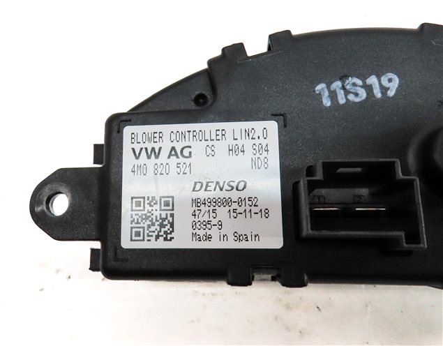 Thumbnail 5: 2017-1022 AUDI Q7 (4M) REAR HEATER AC BLOWER FAN MOTOR RESISTOR MODULE