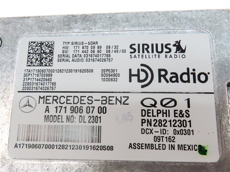 Thumbnail 5: 2009 MERCEDES GL320 (X164) SIRIUS SATELLITE RADIO CONTROL MODULE