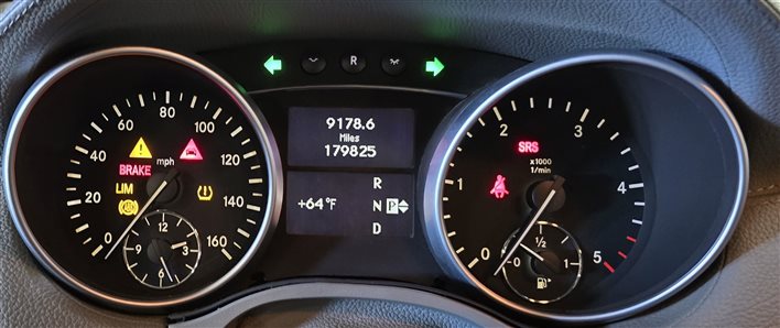 Thumbnail 2: 2009 MERCEDES BENZ GL320 X164 DIESEL SPEEDOMETER INSTRUMENT GAUGE CLUSTER (179k)