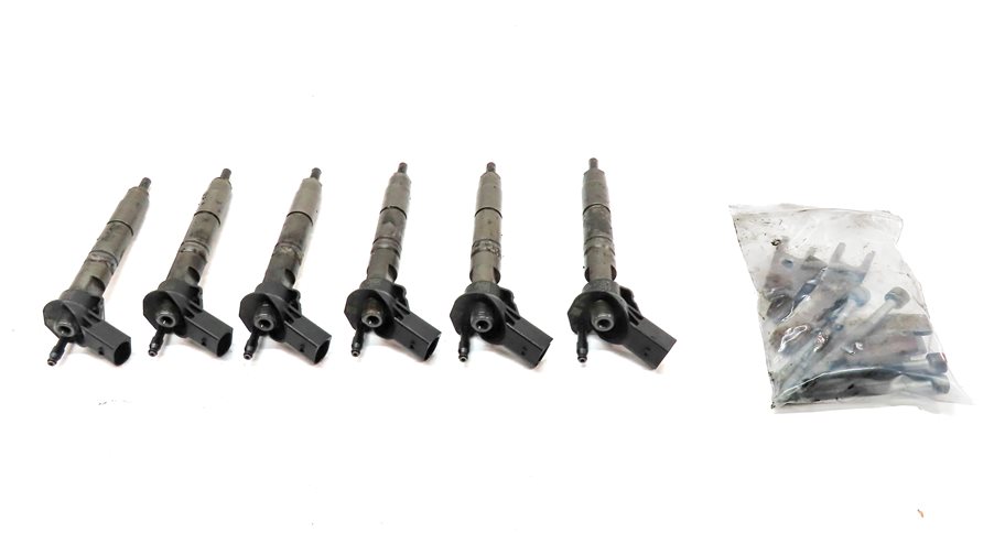 Thumbnail 2: 07-13 MERCEDES E GL ML R (W164 W211 W212 X164) 3.0L DIESEL FUEL INJECTOR SET 6