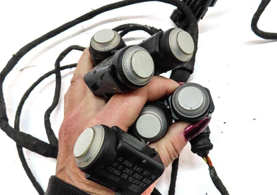 Thumbnail 4: 09 MERCEDES GL320 (X164) FRONT PARK ASSIST PDC DISTANCE CONTROL WIRE SENSOR SET