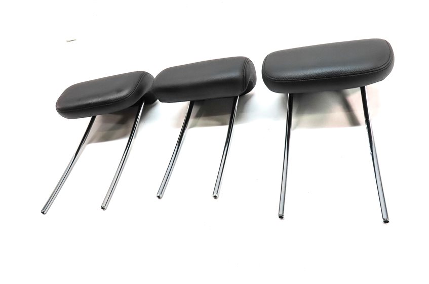 Thumbnail 2: 07-11 MERCEDES ML GL (W164 X164) REAR LEFT RIGHT & CENTER HEADREST SET3 (Black)