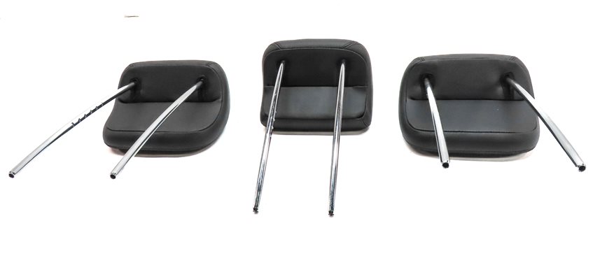 Thumbnail 6: 07-11 MERCEDES ML GL (W164 X164) REAR LEFT RIGHT & CENTER HEADREST SET3 (Black)