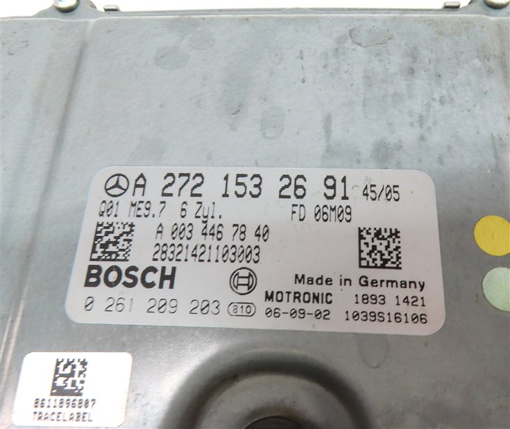 Thumbnail 5: 2007-2009 MERCEDES ML350 R350 (W164 W251) 3.5L V6 M272 ENGINE CONTROL MODULE