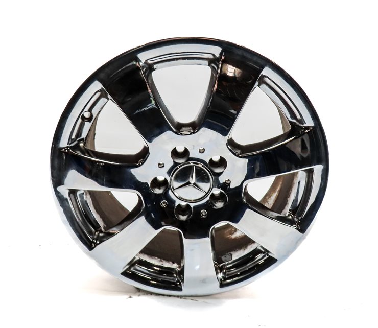 Thumbnail 4: 2006-2007 MERCEDES ML320 ML350 R350 W164 17X7.5 7 SPOKE WHEEL RIM SET/4 (CHROME)