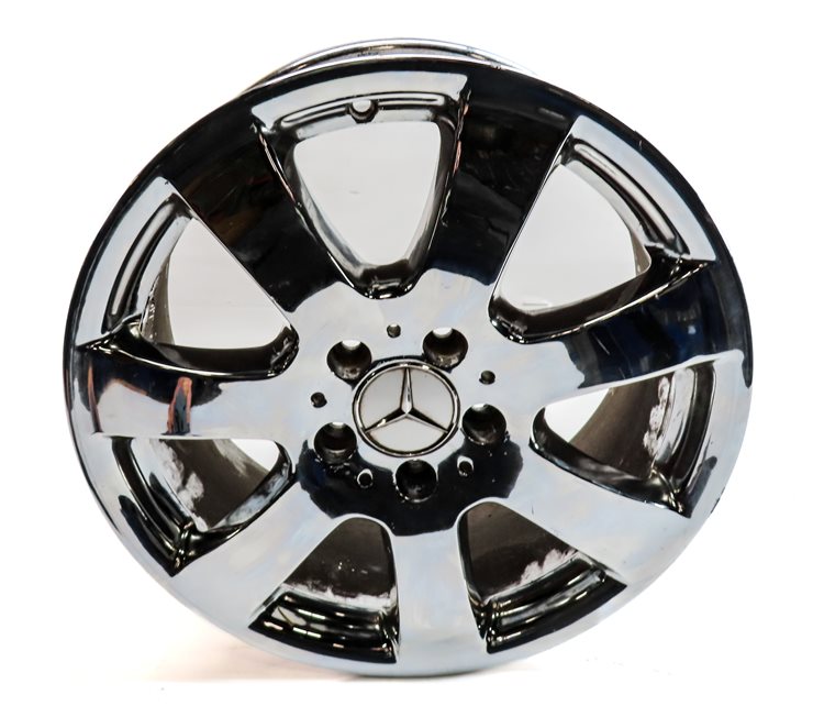 Thumbnail 6: 2006-2007 MERCEDES ML320 ML350 R350 W164 17X7.5 7 SPOKE WHEEL RIM SET/4 (CHROME)