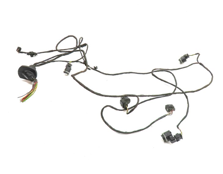 11 BMW 535I F10 REAR PARK ASSIST PDC DISTANCE CONTROL WIRE SENSOR SET/ 4 (White)