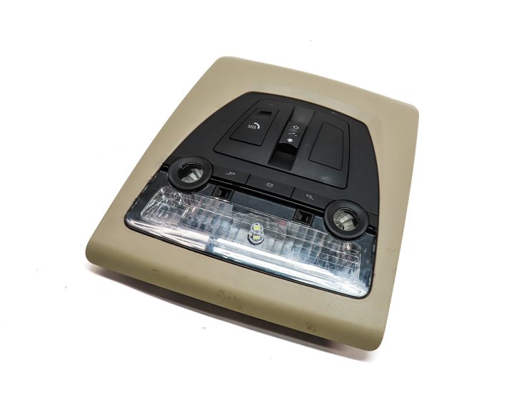Thumbnail 2: 11 BMW 535I (F10) FRONT INTERIOR DOME MAP READING LIGHT w/SUNROOF SWITCH (Beige)