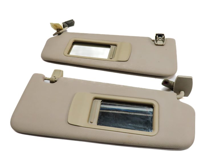 Thumbnail 4: 2010-2016 BMW 528i 535i 550i (F10) FRONT LEFT & RIGHT SUNVISOR SHADE SET (Beige)