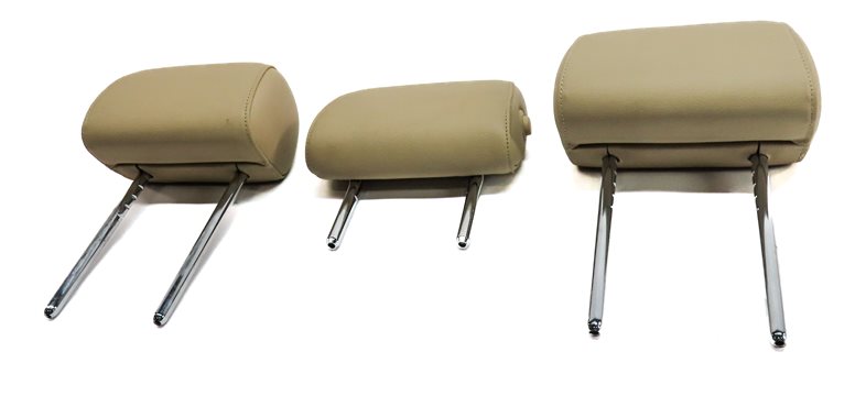 Thumbnail 2: 11-16 BMW GT 5-SERIES (F07 F10) REAR LEFT CENTER RIGHT SEAT HEADREST SET (Beige)
