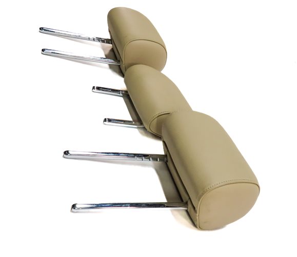 Thumbnail 3: 11-16 BMW GT 5-SERIES (F07 F10) REAR LEFT CENTER RIGHT SEAT HEADREST SET (Beige)