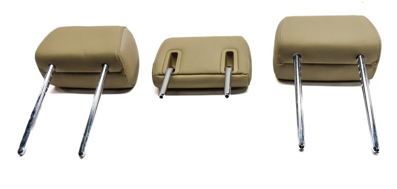 Thumbnail 6: 11-16 BMW GT 5-SERIES (F07 F10) REAR LEFT CENTER RIGHT SEAT HEADREST SET (Beige)