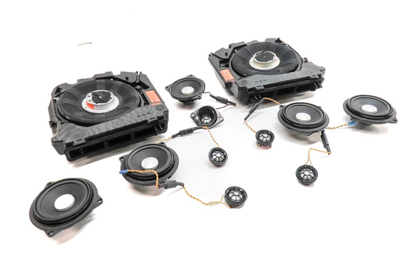 Thumbnail 4: 2011 BMW 535I (F10) RADIO STEREO AUDIO SOUND SYSTEM SUBWOOFER SPEAKER SET/12