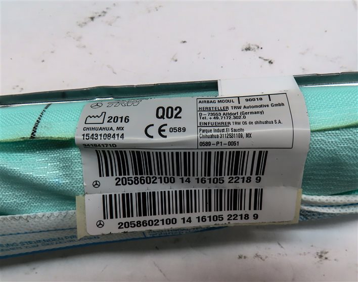 Thumbnail 4: 15-2021 MERCEDES C300 C350E C400 C450 C43 C63 (W205) RIGHT SIDE CURTAIN AIRBAG