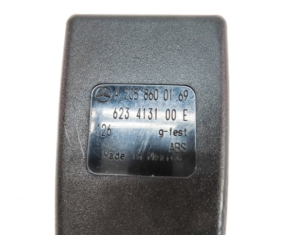 Thumbnail 5: 15-21 MERCEDES C GLC (W205 X253) FRONT RIGHT PASSENGER SEATBELT RECEIVER (BLACK)