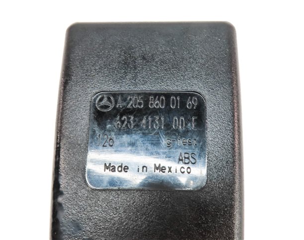 Thumbnail 5: 2015-2021 MERCEDES C GLC (W205 X253) FRONT LEFT DRIVER SEATBELT RECEIVER (BLACK)