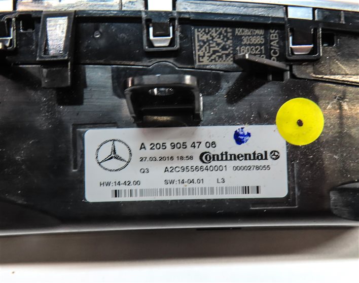 Thumbnail 6: 2015-2021 MERCEDES C300 C400 C450 GLC300 (W205 X253) TEMPERATURE CONTROL PANEL