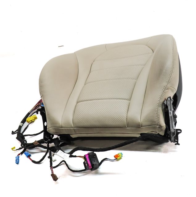Thumbnail 2: 16 MERCEDES C300 (W205) FRONT LEFT DRIVER UPPER MEMORY HEATED SEAT BACK (Beige)