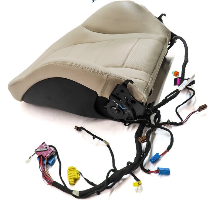 Thumbnail 4: 16 MERCEDES C300 (W205) FRONT LEFT DRIVER UPPER MEMORY HEATED SEAT BACK (Beige)