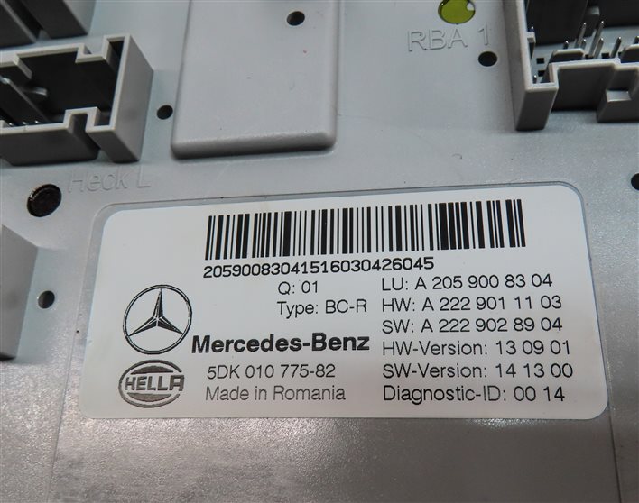 Thumbnail 6: 15-16 MERCEDES C300 C350 C400 C450 (W205) REAR SIGNAL ACQUISITON CONTROL MODULE
