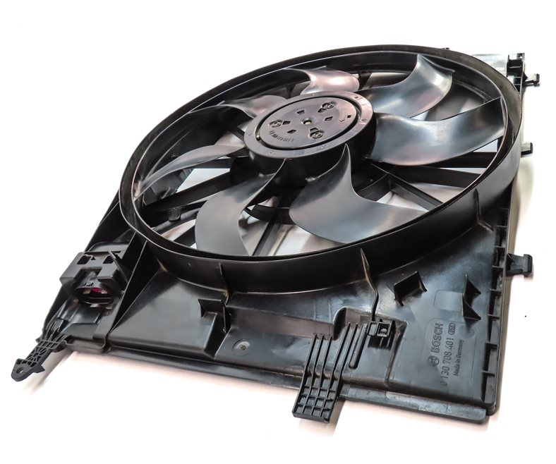 Thumbnail 4: 15-21 MERCEDES C300 C400 W205 ELECTRIC RADIATOR COOLING FAN MOTOR BLADE & SHROUD