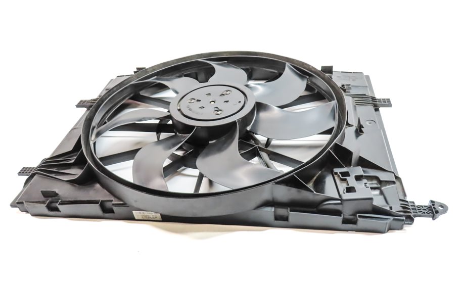 Thumbnail 5: 15-21 MERCEDES C300 C400 W205 ELECTRIC RADIATOR COOLING FAN MOTOR BLADE & SHROUD