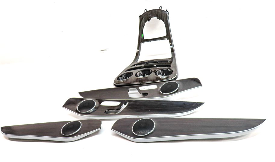 Thumbnail 2: 16 MERCEDES C300 (W205) INTERIOR DASH DOOR CENTER CONSOLE TRIM SET/5 (Zen Brown)